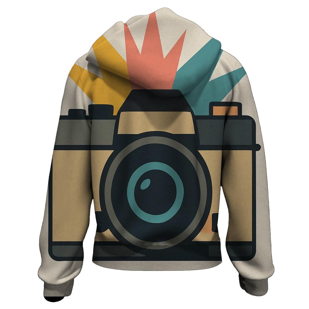 Retro Film Camera Flash graphic hoodies