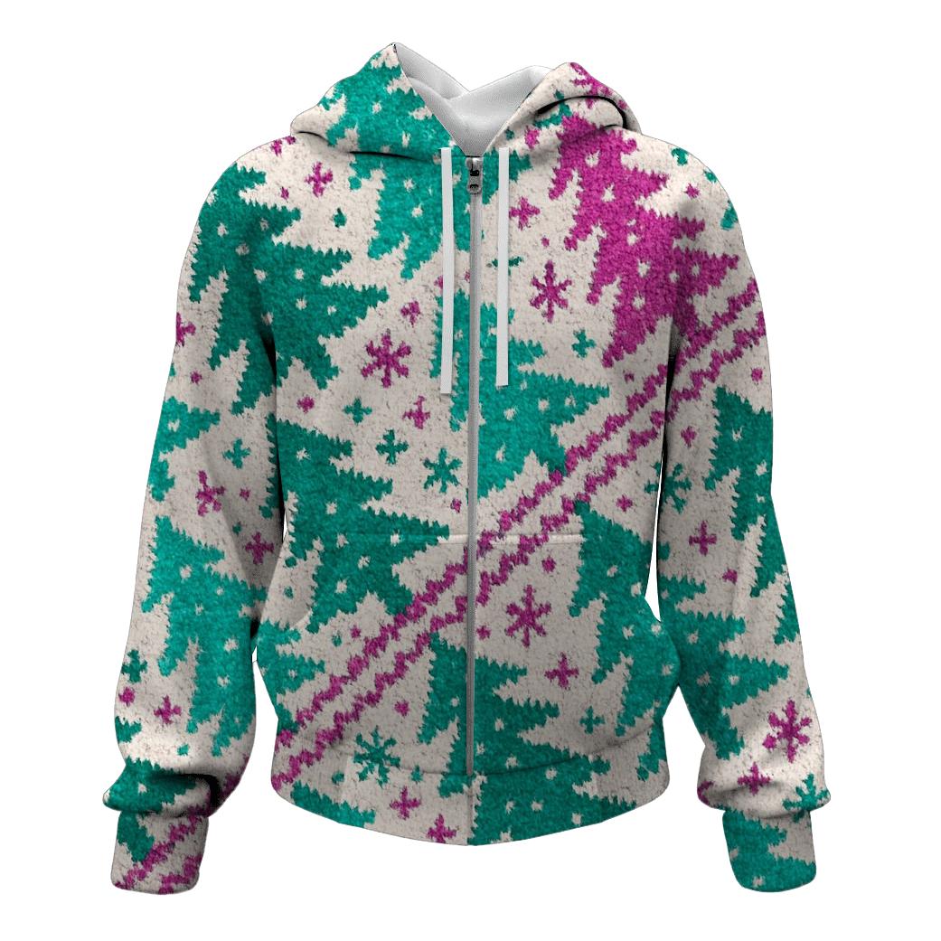 Northern Lights Tree Cascade Design hoodie styles