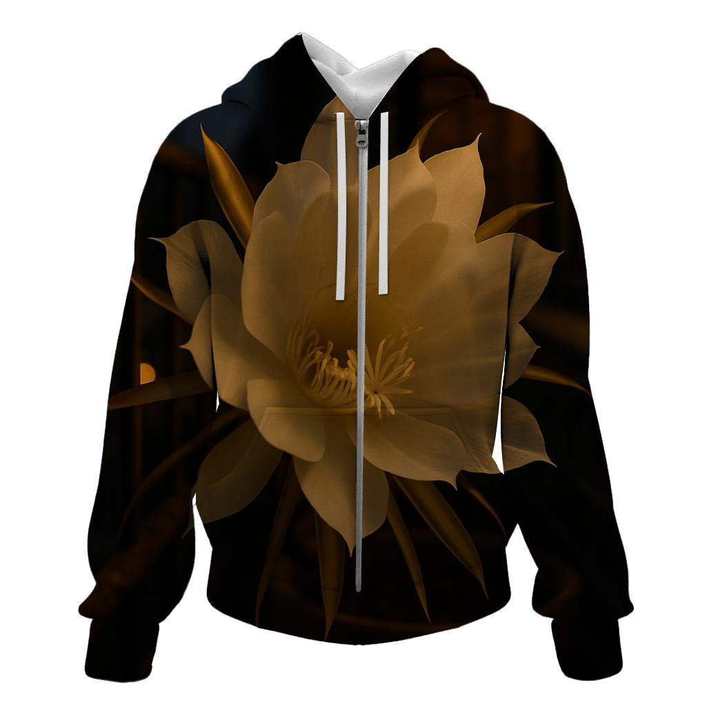 Night Blooming Cereus On City Balcony pullover hoodies