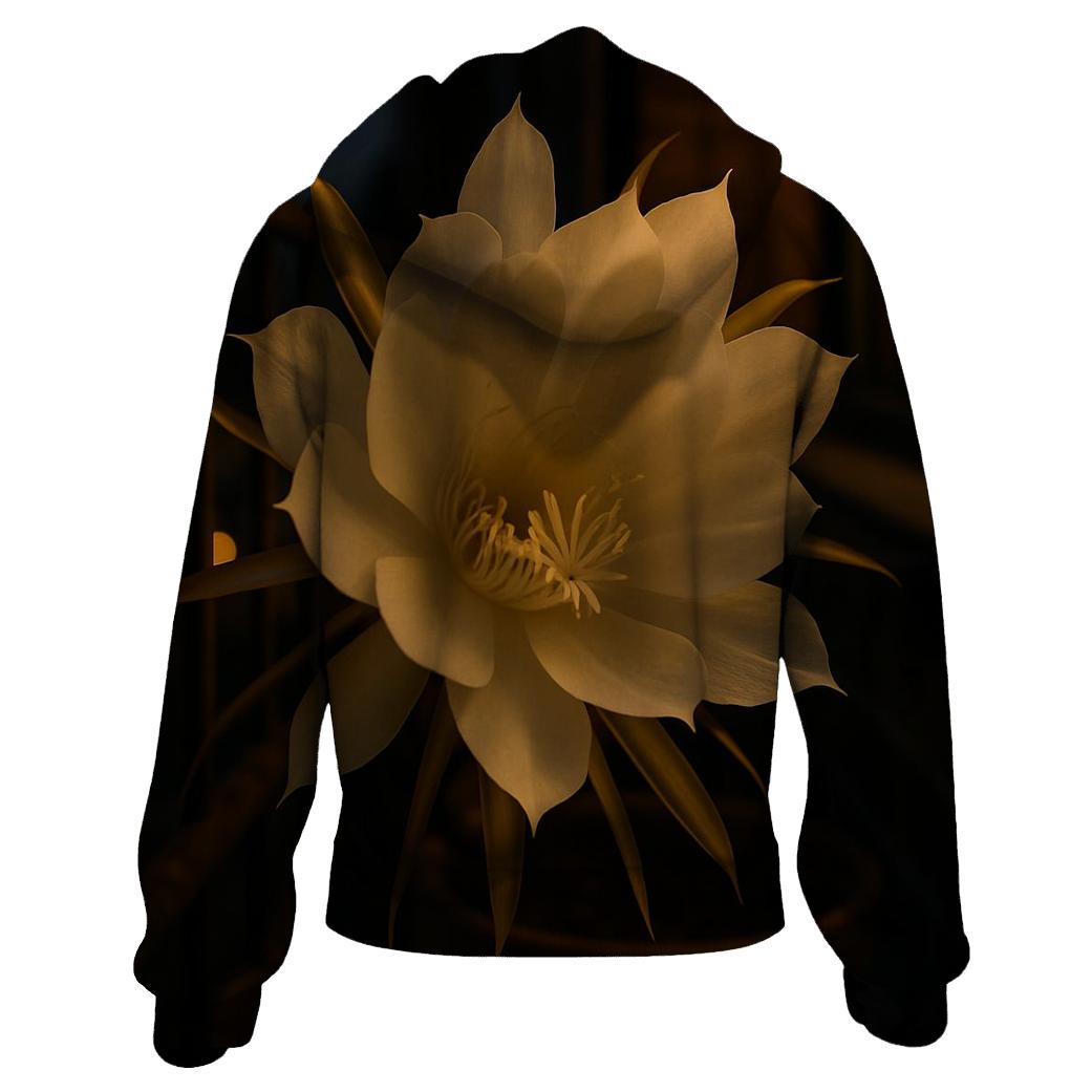 Night Blooming Cereus On City Balcony pullover hoodies
