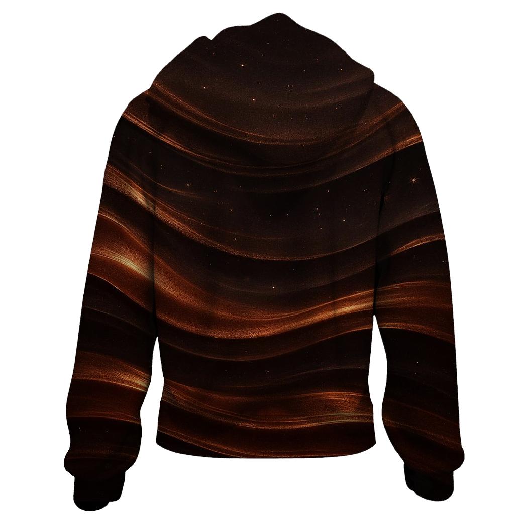 Bronze Aurora Ripples zip-up hoodies