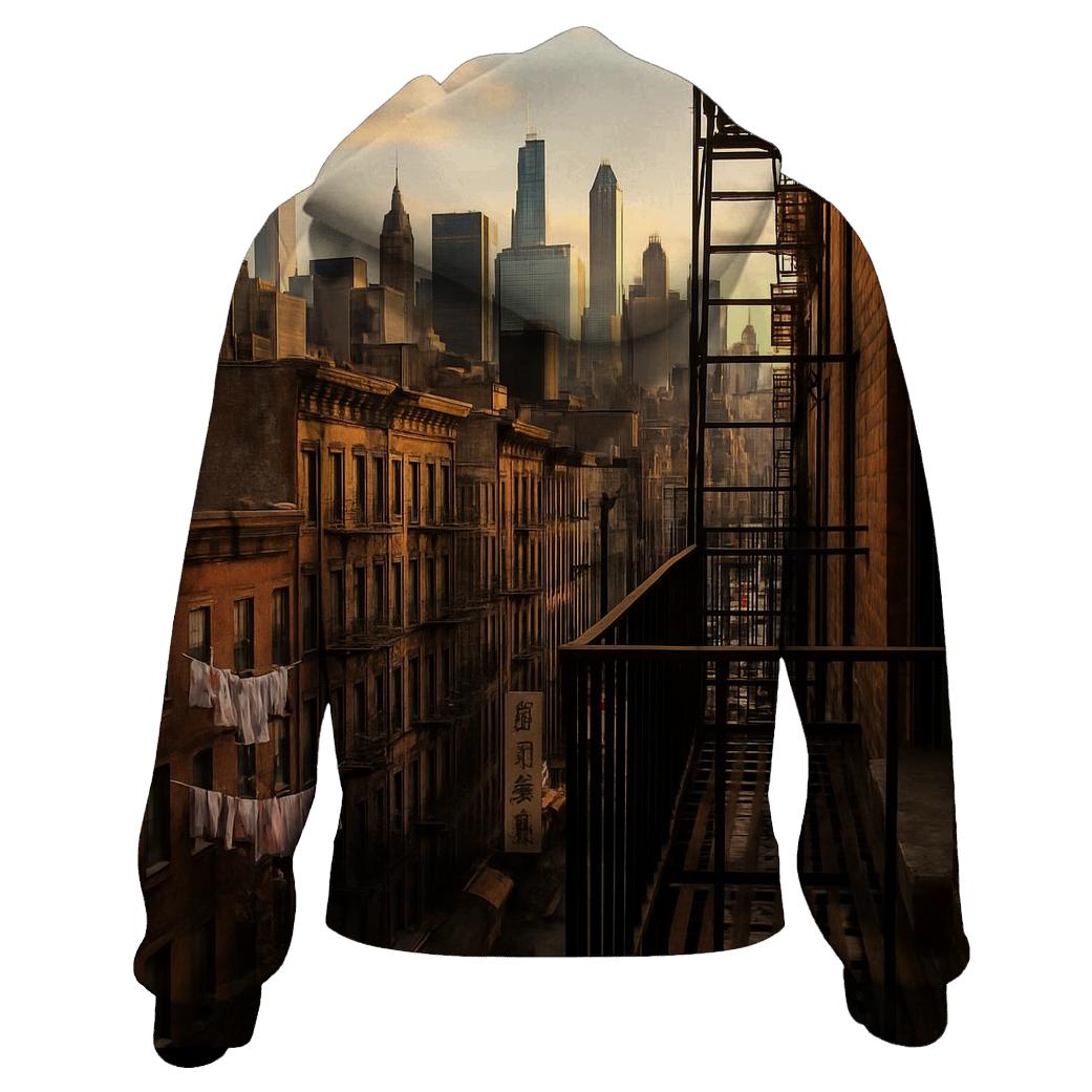Chinatown Tenements Framing Midtown Spires lightweight hoodies