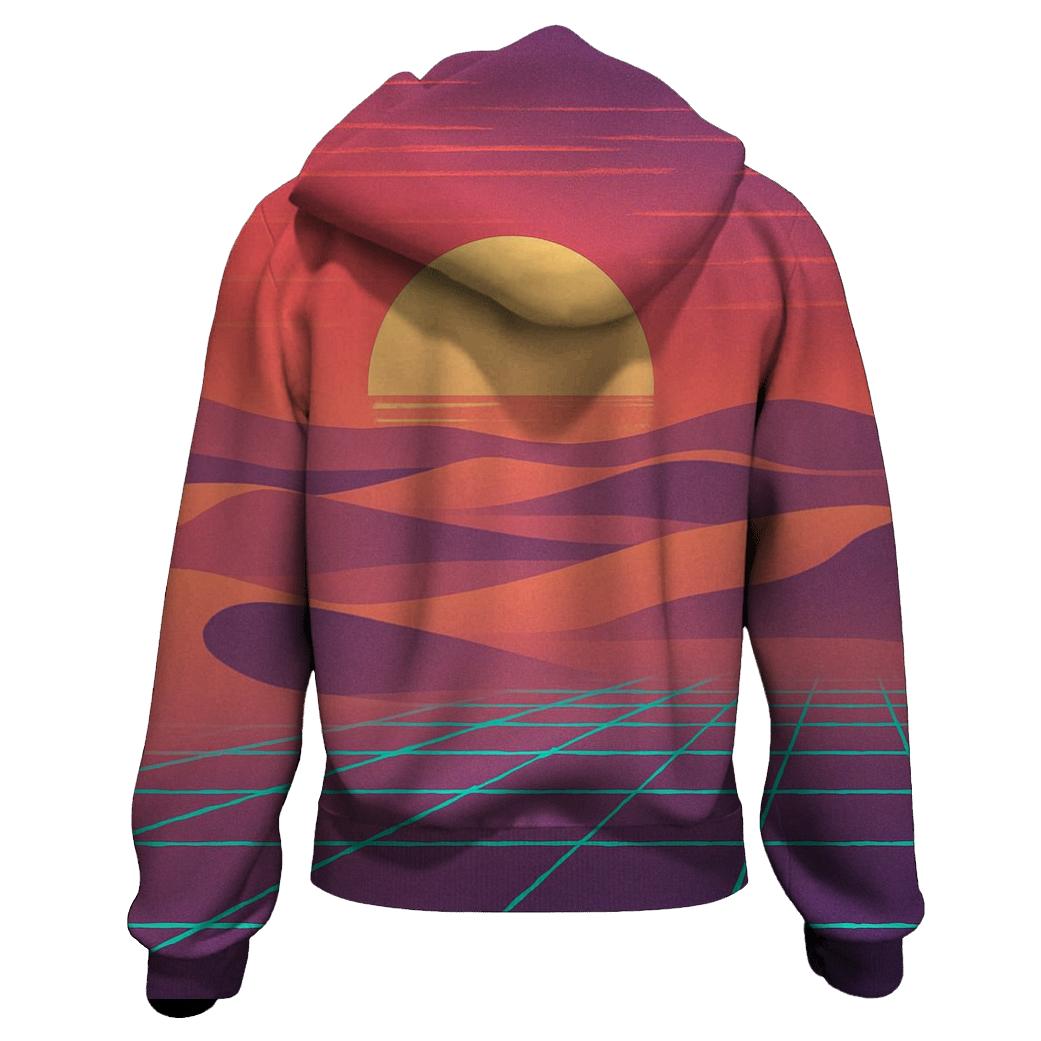 Synth Mirage Dunes premium hoodies
