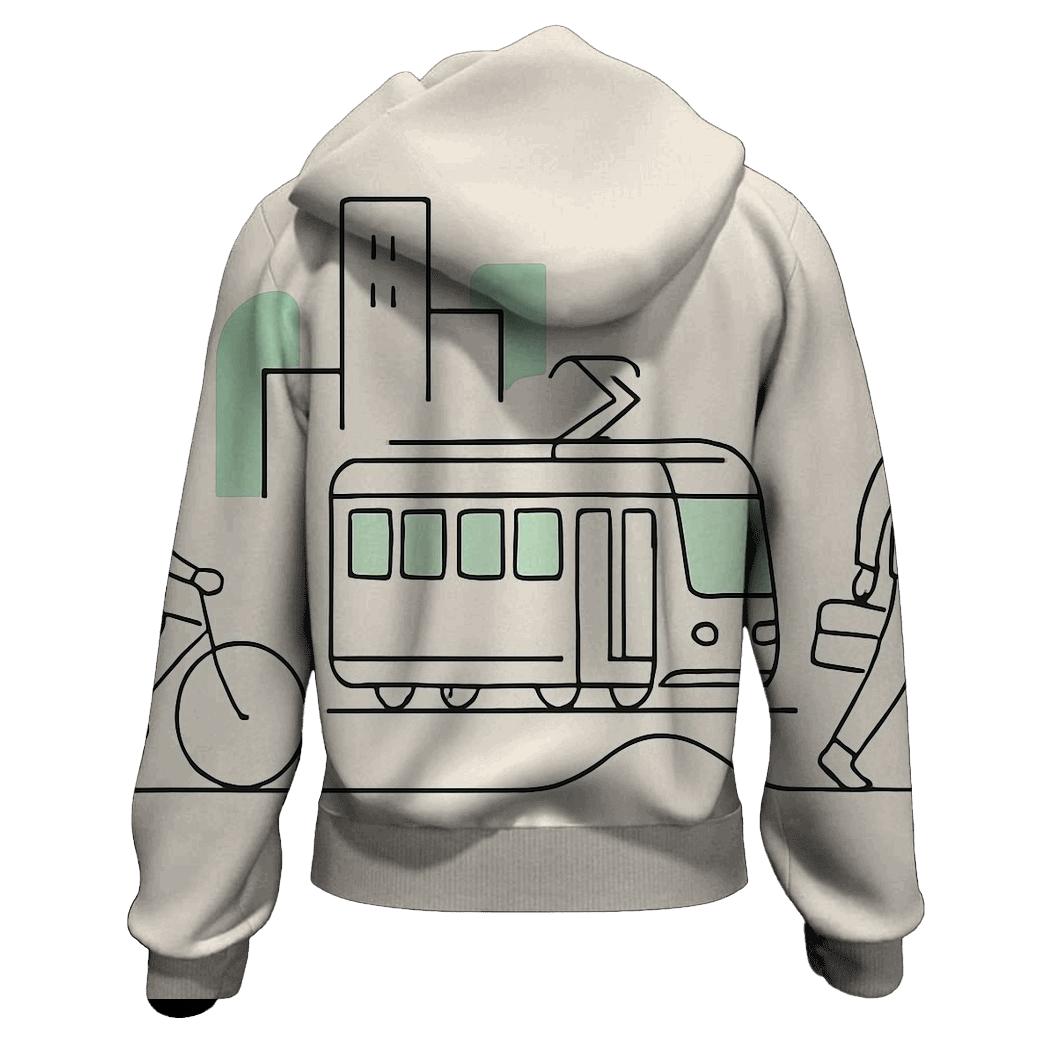 Minimal Monoline City Commute heavyweight hoodies