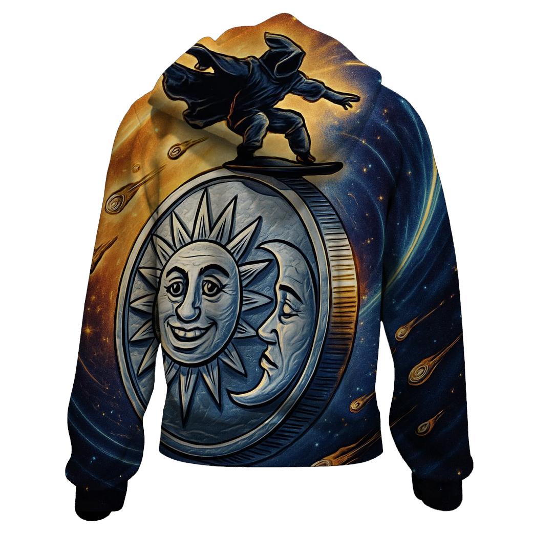 Coin Flip Cosmos graphic hoodies
