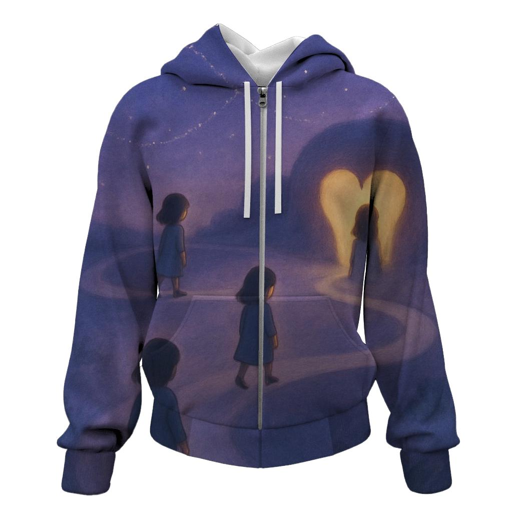 The Way She Teaches Your Heart To Return embroidered hoodies