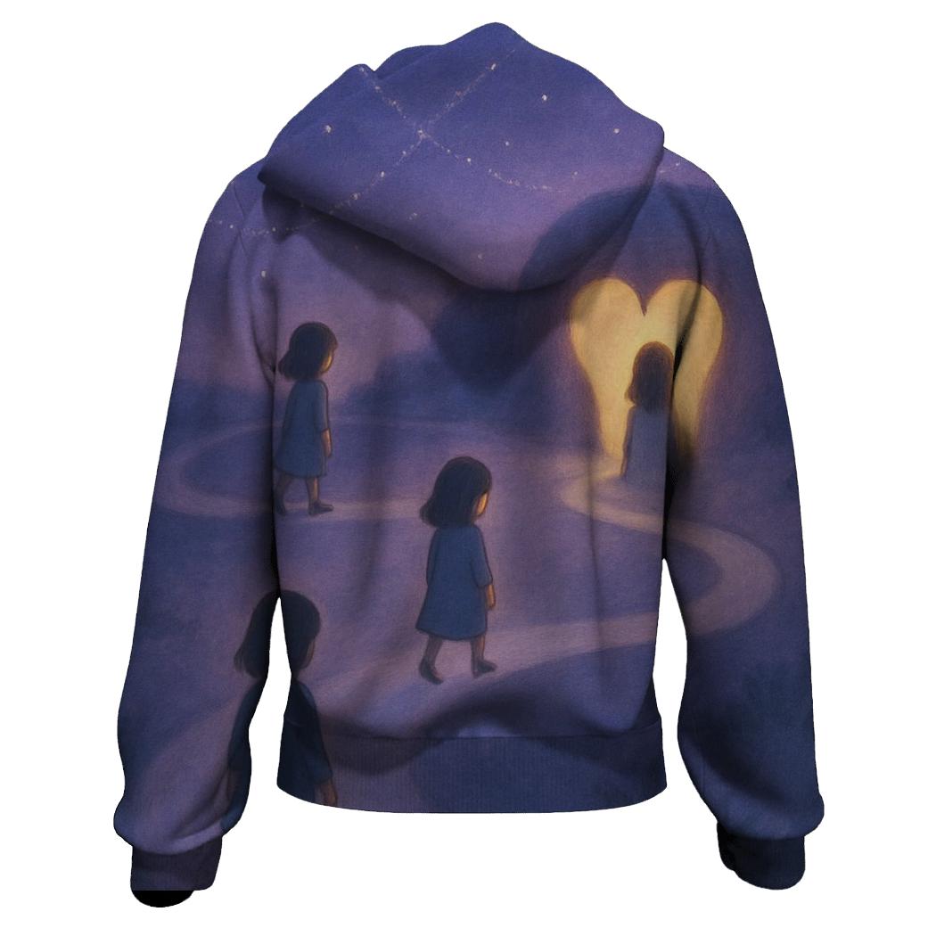 The Way She Teaches Your Heart To Return embroidered hoodies