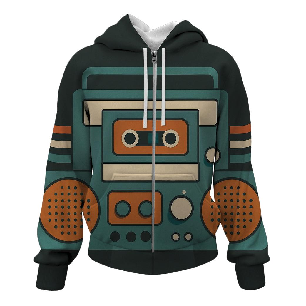 Retro Stereo Vibes lightweight hoodies