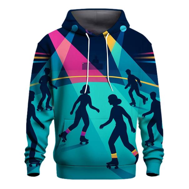 Neon Roller Rink Nights hoodie trends
