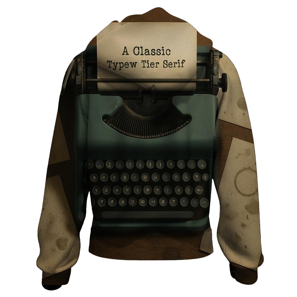 Retro Typewriter Writers Desk heavyweight hoodies