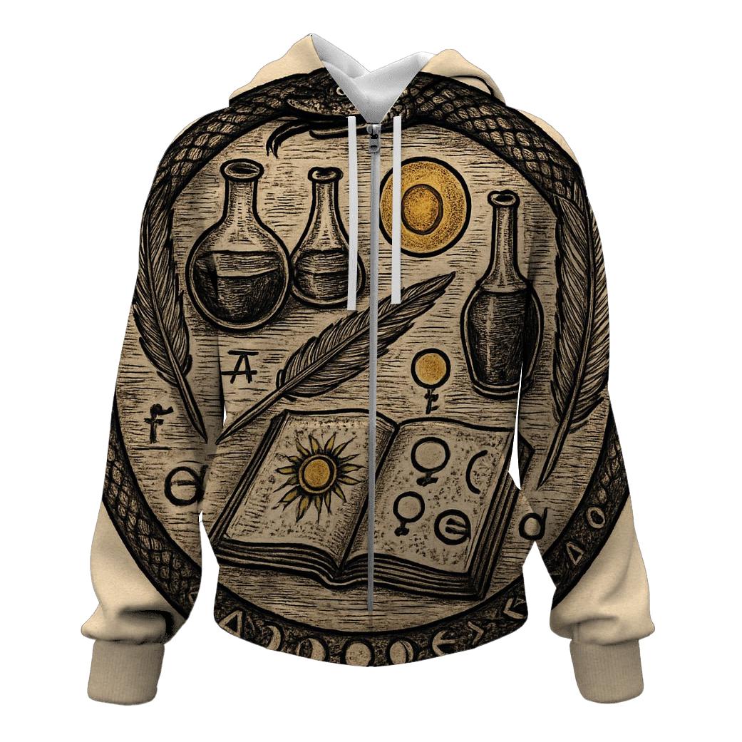 Alchemical Lab Ouroboros graphic hoodies