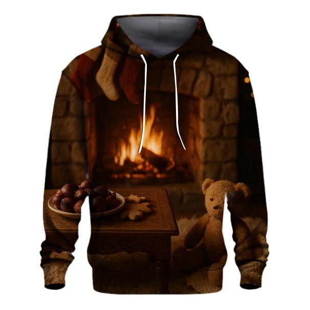 Sugarplum Dreams By The Hearth designer hoodies