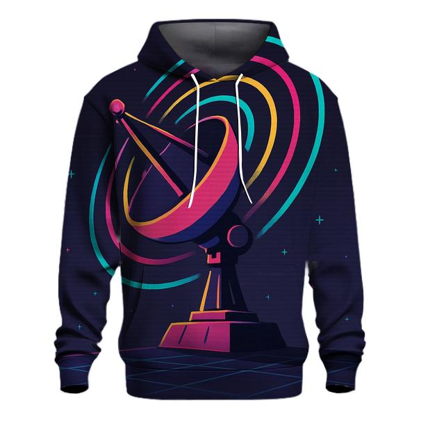 Retro Satellite Signal hoodies fashion