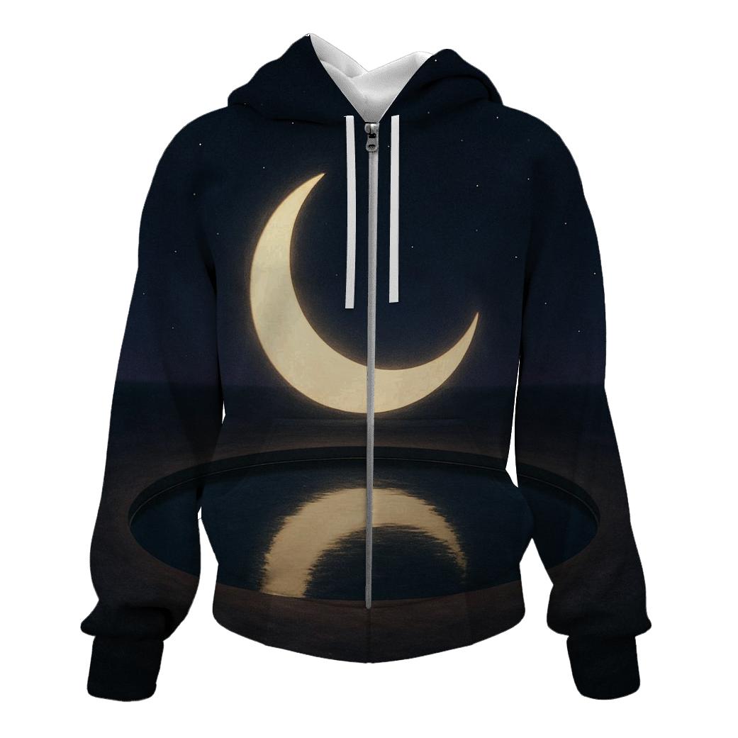 Moonlit Reflection Pool graphic hoodies