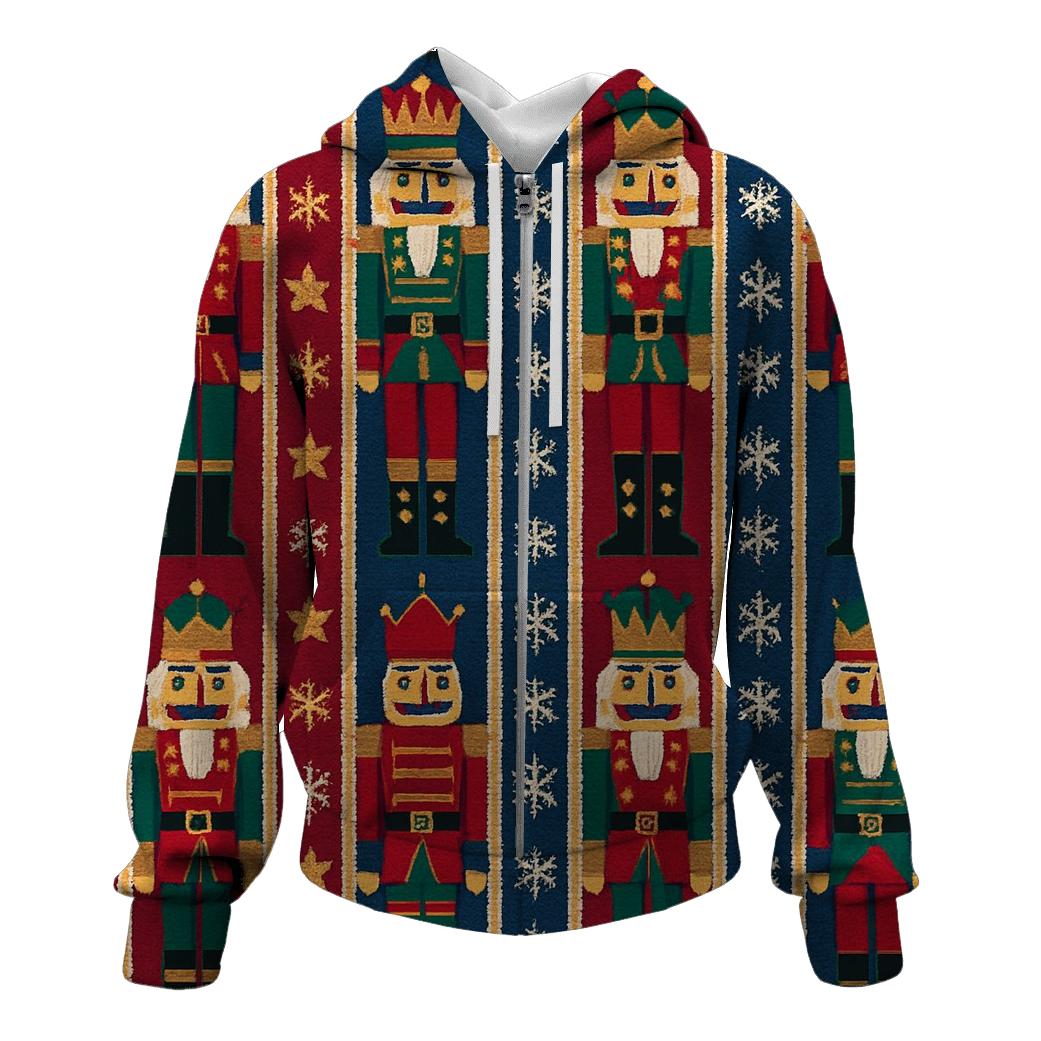 Nebula Nutcracker Panel Design premium hoodies