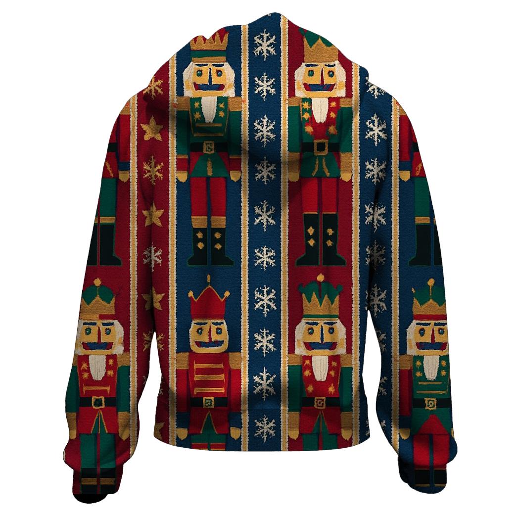 Nebula Nutcracker Panel Design premium hoodies