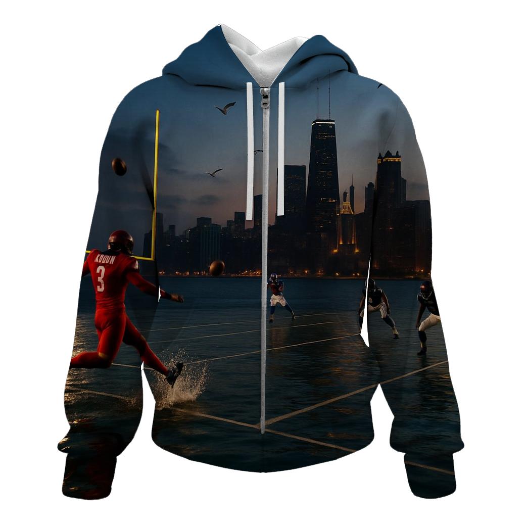 Rivalry Kickoff Over Lake Michigan premium hoodies