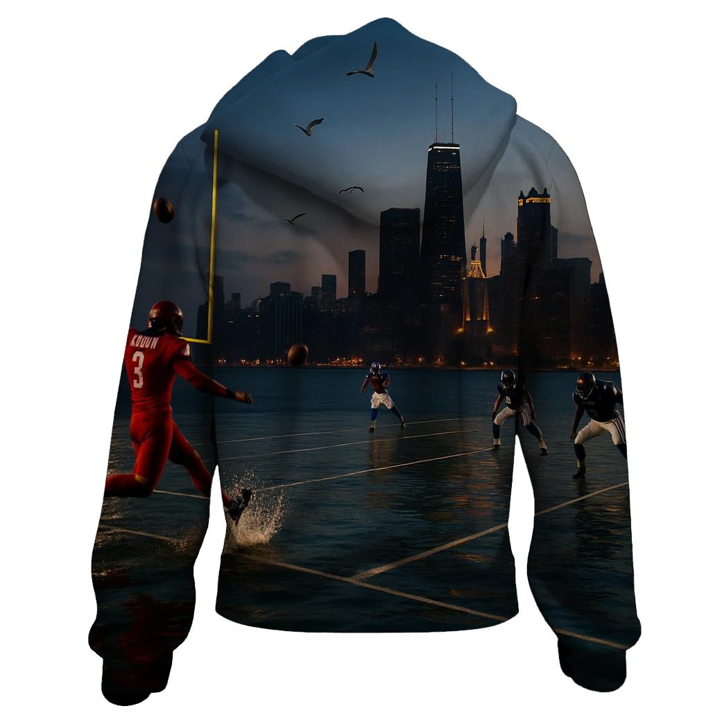 Rivalry Kickoff Over Lake Michigan premium hoodies
