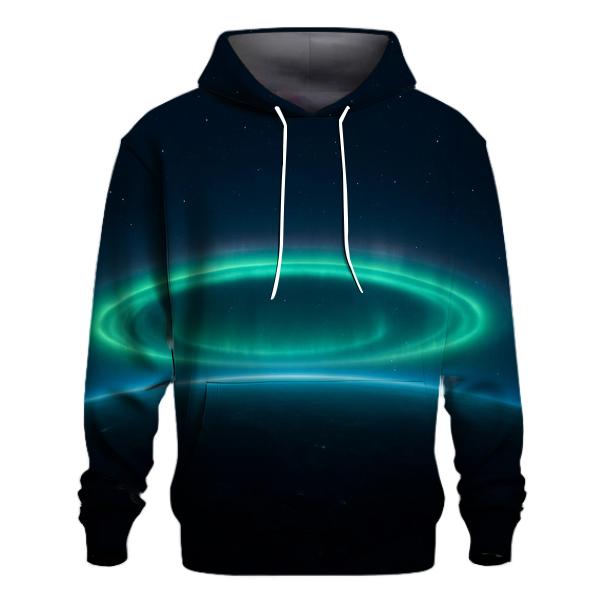 Auroral Oval Crown embroidered hoodies