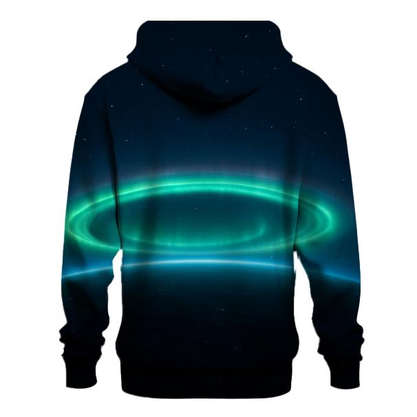 Auroral Oval Crown embroidered hoodies