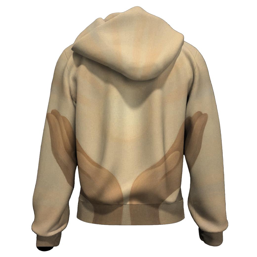 Hands Offering Dawn Light zip-up hoodies