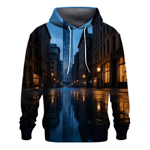 Financial District Reflections After Rain lightweight hoodies