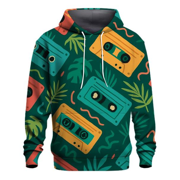 Cassette Jungle Rhythm printed hoodies