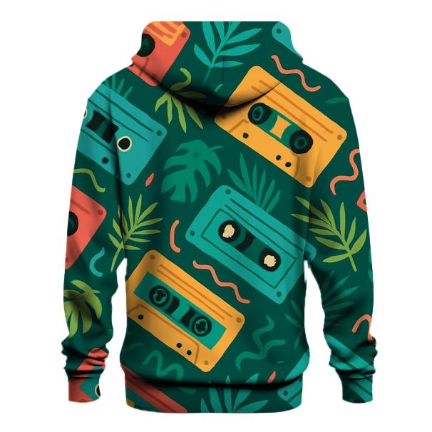 Cassette Jungle Rhythm printed hoodies