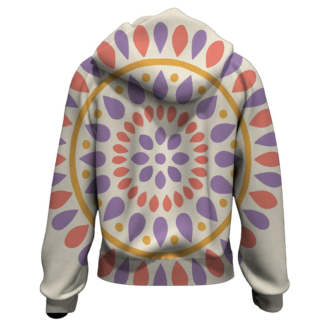 Soft Psychedelic Mandala graphic hoodies