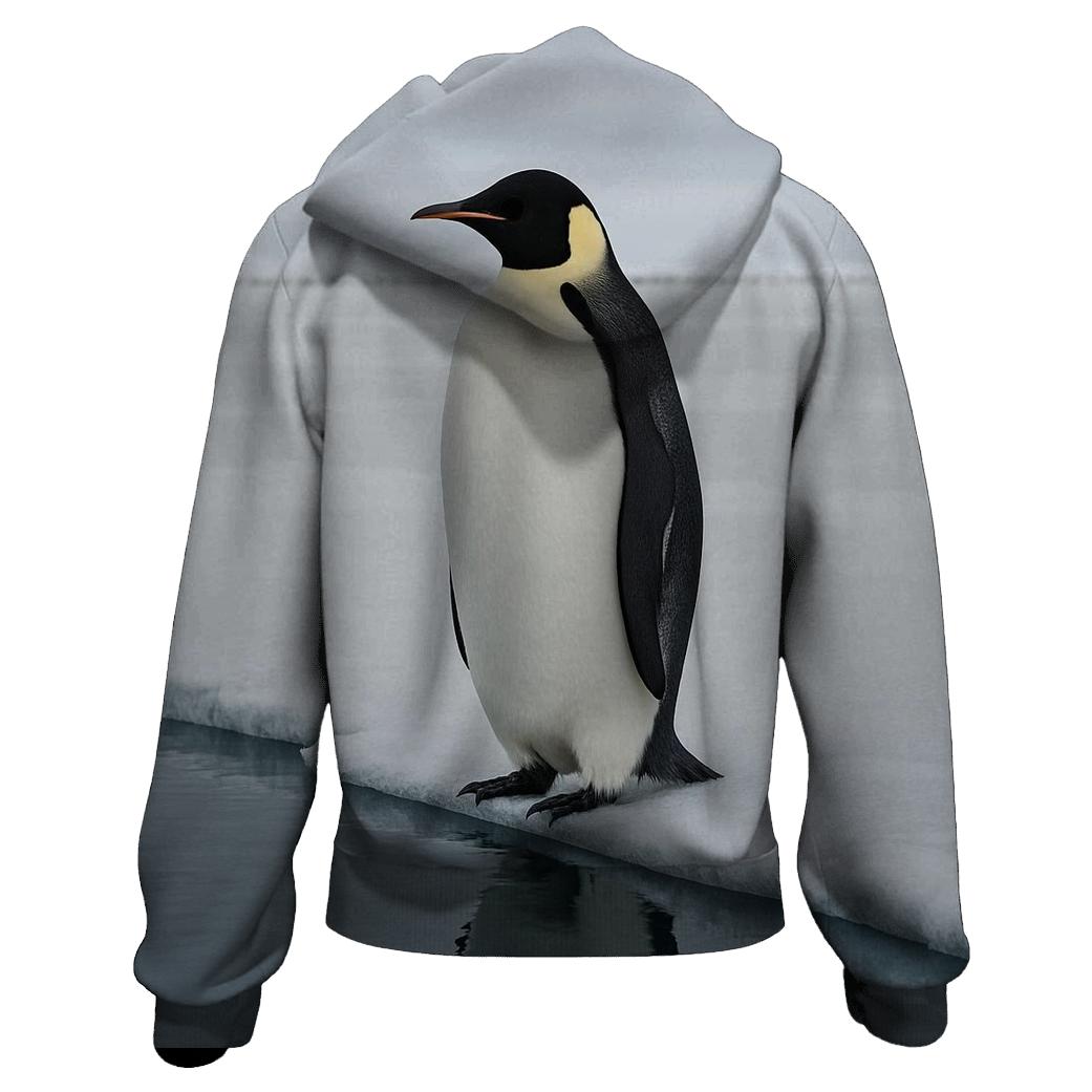 Ice Flow Sentinel Emperor Penguin hoodies fashion