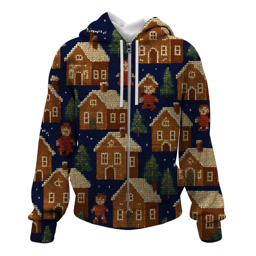 Milky Way Gingerbread Village Design hoodie trends