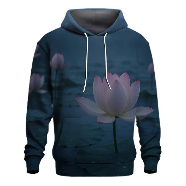 Monsoon Lotus Pond At Dawn designer hoodies
