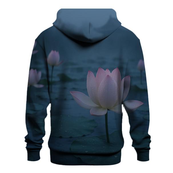 Monsoon Lotus Pond At Dawn designer hoodies