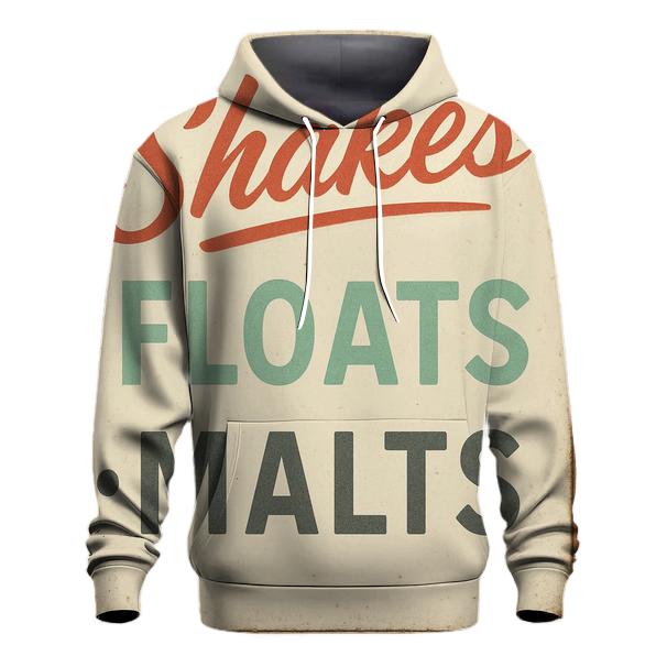 Vintage Soda Shop Menu Board hoodie designs