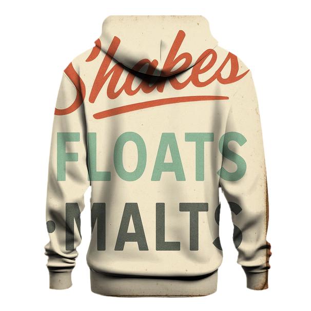 Vintage Soda Shop Menu Board hoodie designs