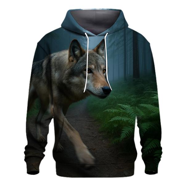 Wolf Crossing Past Remote Trail Camera hoodies fashion