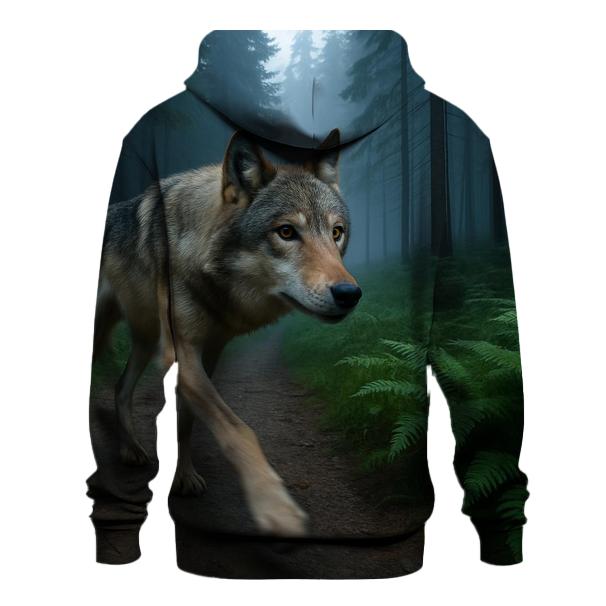 Wolf Crossing Past Remote Trail Camera hoodies fashion