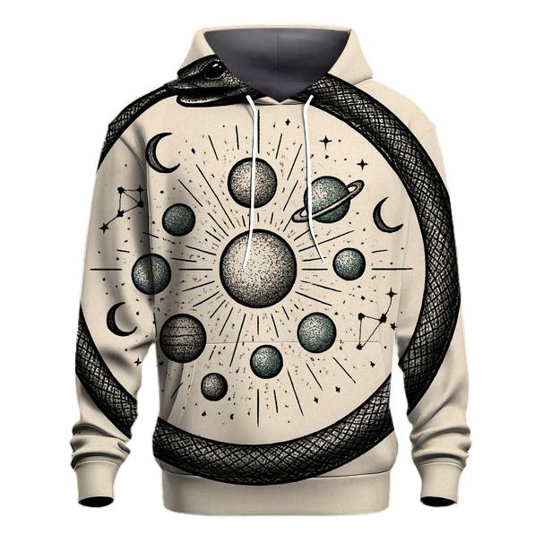 Celestial Circuit Ouroboros lightweight hoodies
