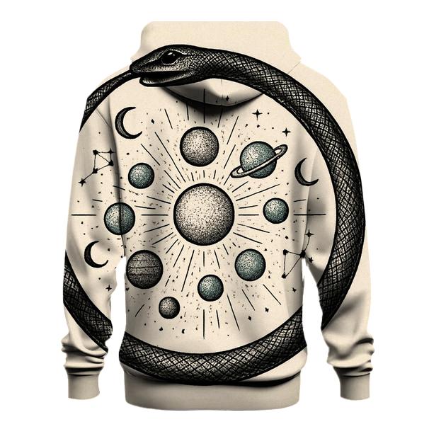 Celestial Circuit Ouroboros lightweight hoodies