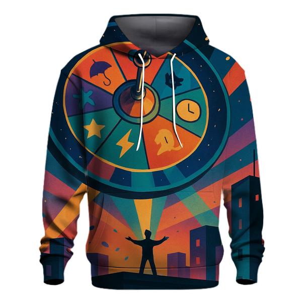 Wheel Of Whimsy Skyline pullover hoodies