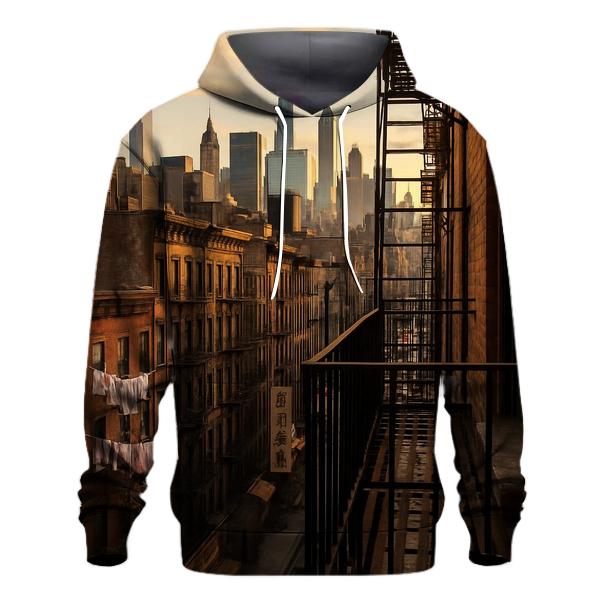 Chinatown Tenements Framing Midtown Spires heavyweight hoodies