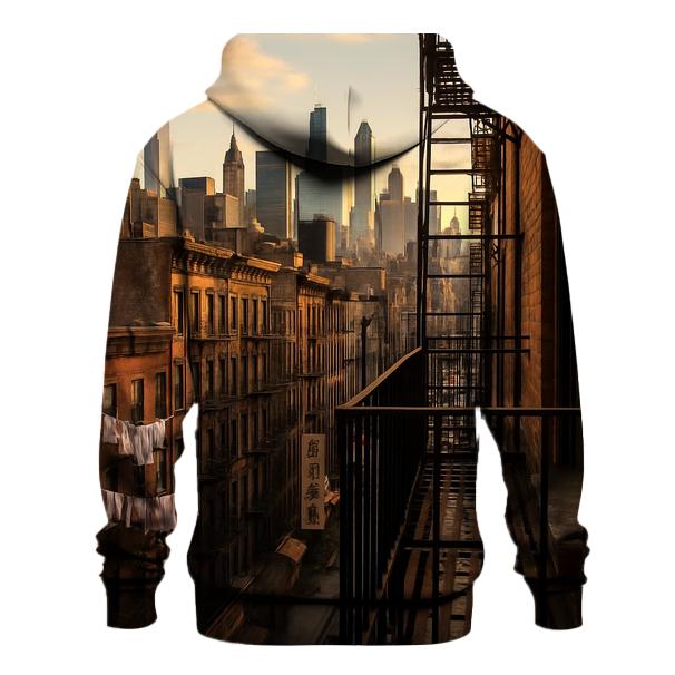 Chinatown Tenements Framing Midtown Spires heavyweight hoodies