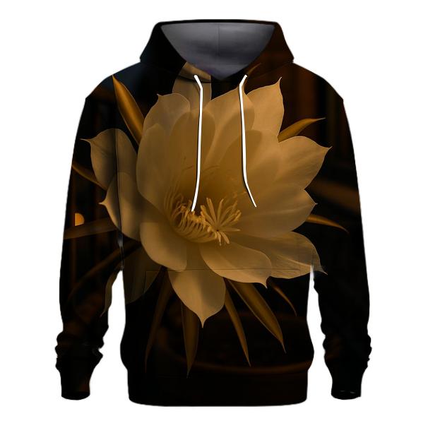 Night Blooming Cereus On City Balcony premium hoodies