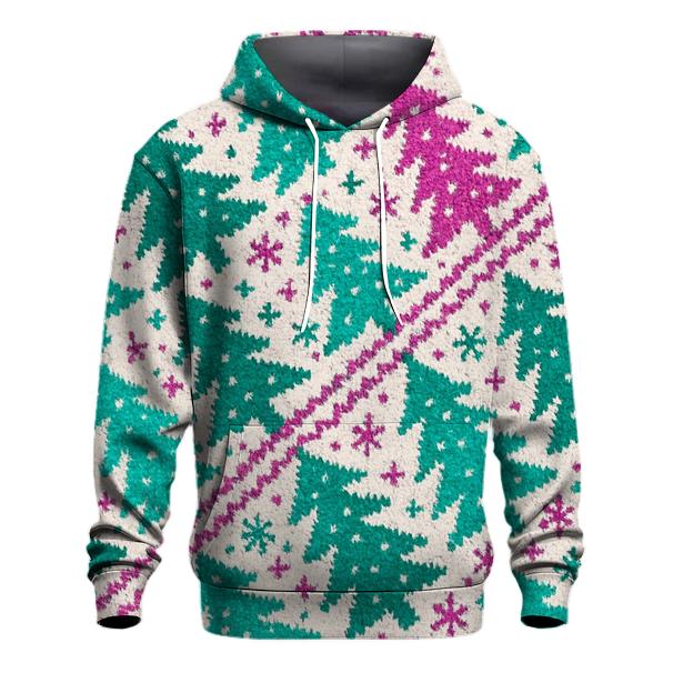 Northern Lights Tree Cascade Design custom hoodies