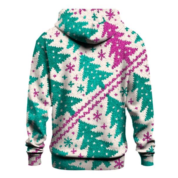 Northern Lights Tree Cascade Design custom hoodies