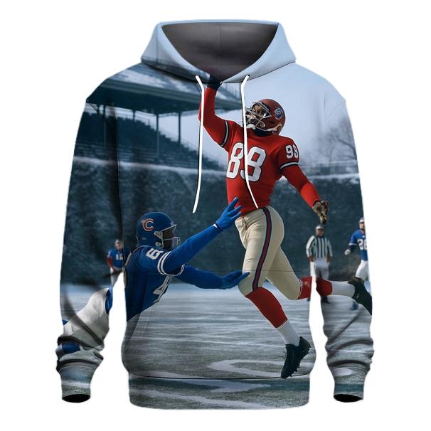 Frozen Yard Line At Wrigley Field heavyweight hoodies