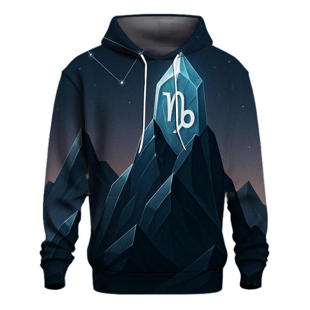 Capricorn Crystal Mountain Zodiac Crest custom hoodies