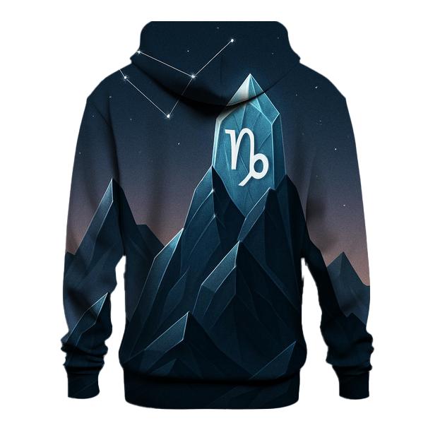 Capricorn Crystal Mountain Zodiac Crest custom hoodies