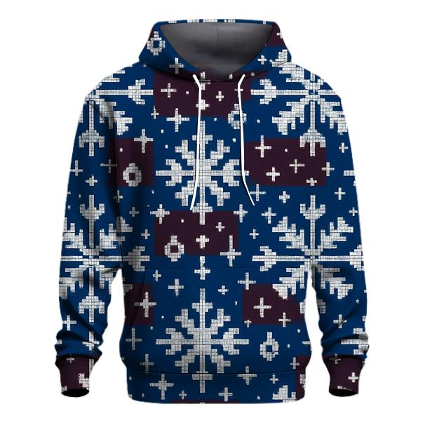 Galactic Snowflake Lattice Design heavyweight hoodies