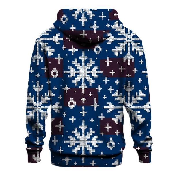 Galactic Snowflake Lattice Design heavyweight hoodies